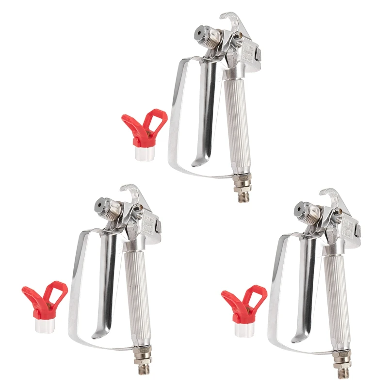 

3X 3600PSI Airless Paint Spray Gun With Nozzle Guard For Wagner Titan Pump Sprayer And Airless Spraying Machine