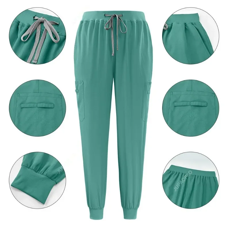 High Quality Unisex Nurse Uniform Men Scrubs Set Beauty Uniform Women Hospital Surgical Suits Dental Clinic Pet Shop Workwear