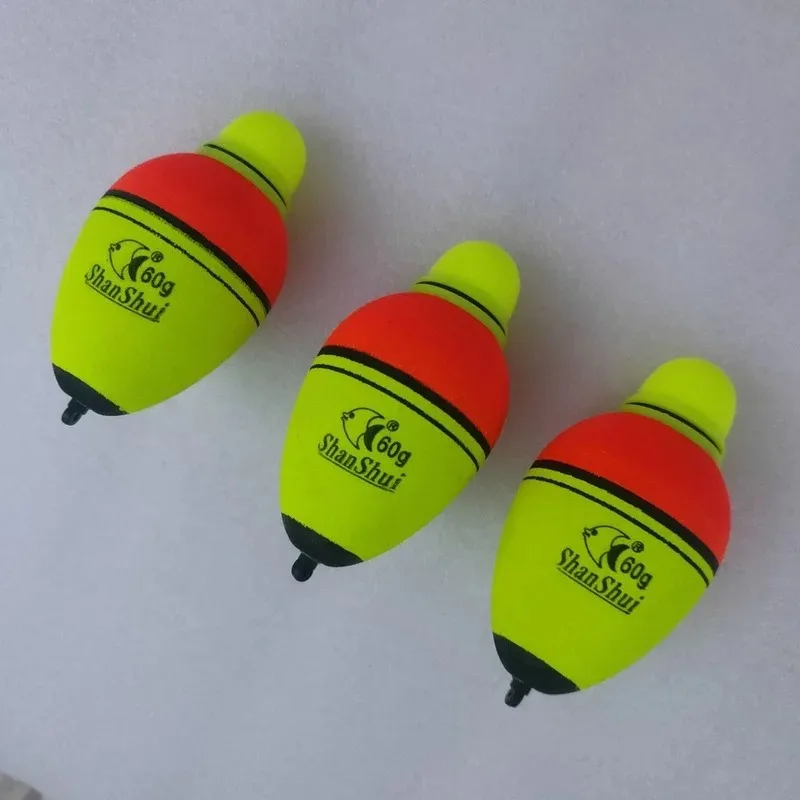 2/4Pcs 30/40/50/60/70/80g/100g EVA Luminous Fishing Night Float Light Stick Foam Plastic Bobber Sea Rock Fishing Striking Floats image 4