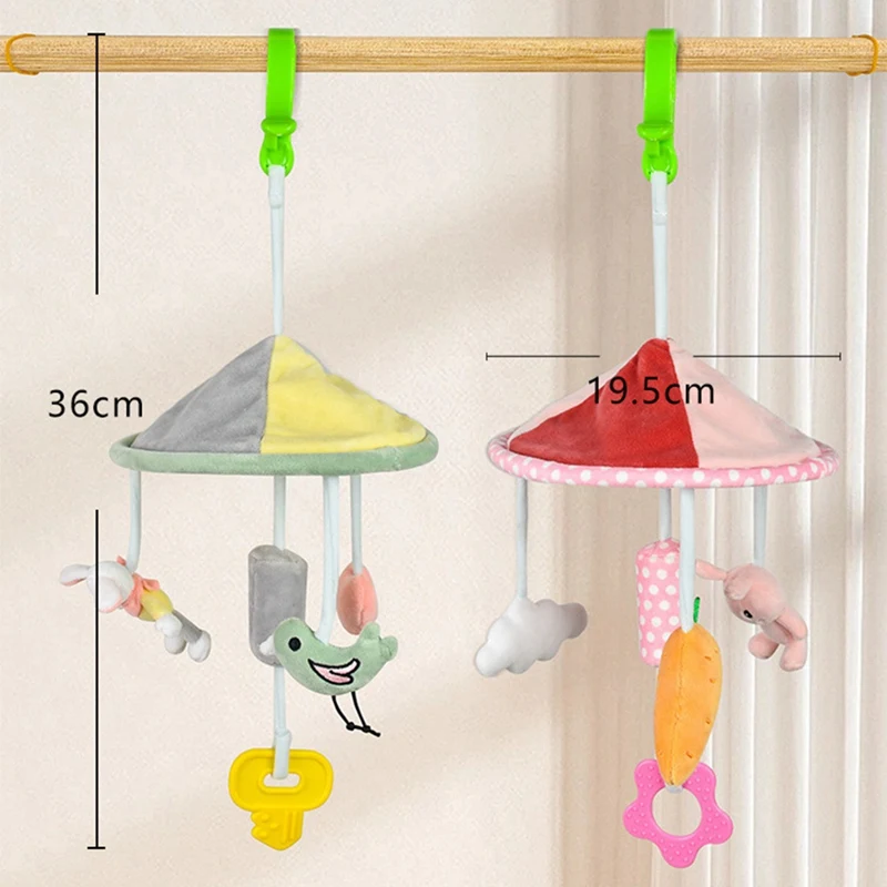 Infant Rattle Toy 0-12 Months Crib Hanging Music Box With Toy Bracket Bed Bell Car Seat Toy For Newborn