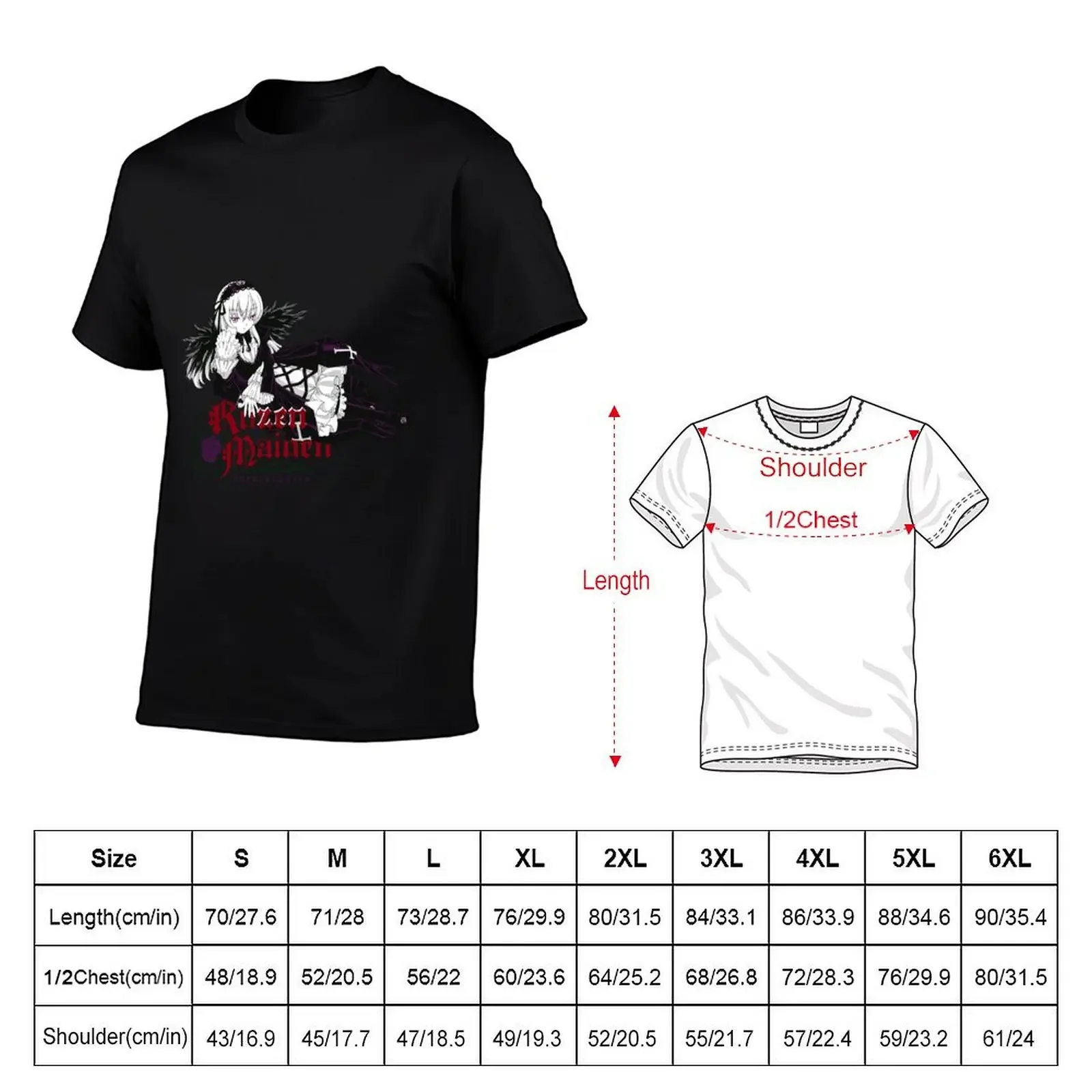 Suiguintou - Rozen Maiden T-Shirt anime blanks fitted t shirts for men