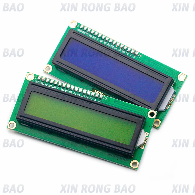 LCD1602 1602 LCD Module Blue / Yellow Green Screen 16x2 Character LCD Display PCF8574T PCF8574 IIC I2C Interface 5V for arduino