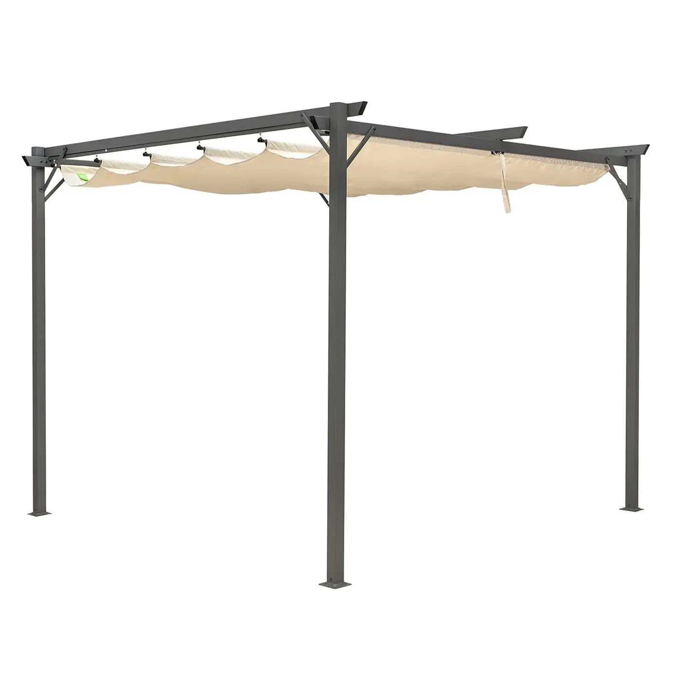 Outdoor Terrace Pergola Retractable Canopy