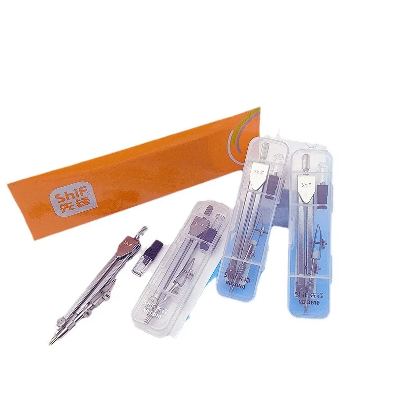 2Sets Student Compass Metal Compass Junior High School Students ElementaryDrawing Drawing Measurement Drawin Set