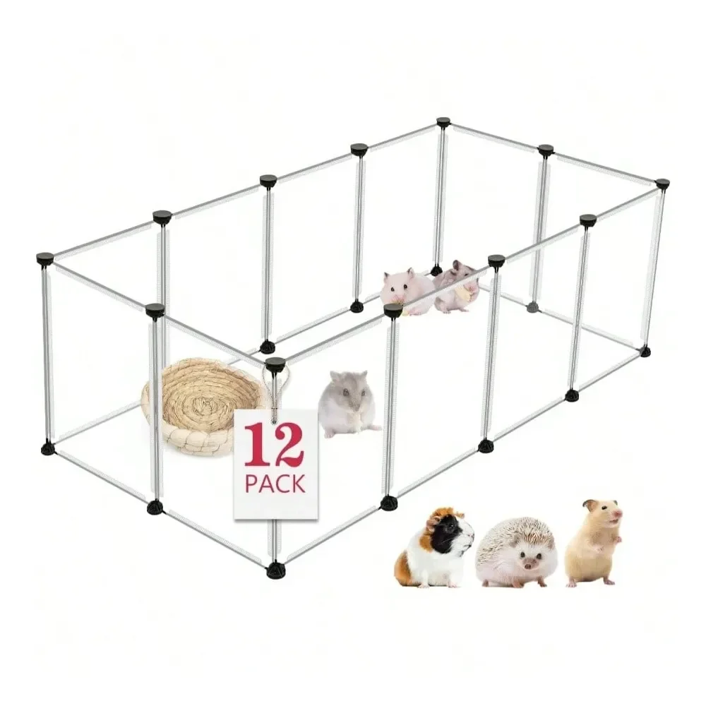 

Panels Small Animal Playpen, Pet Playpen With Waterproof, CC Cage Guinea Pigs, Puppy Pen, Bunny Playpen, Indoor Outdoor Portabl