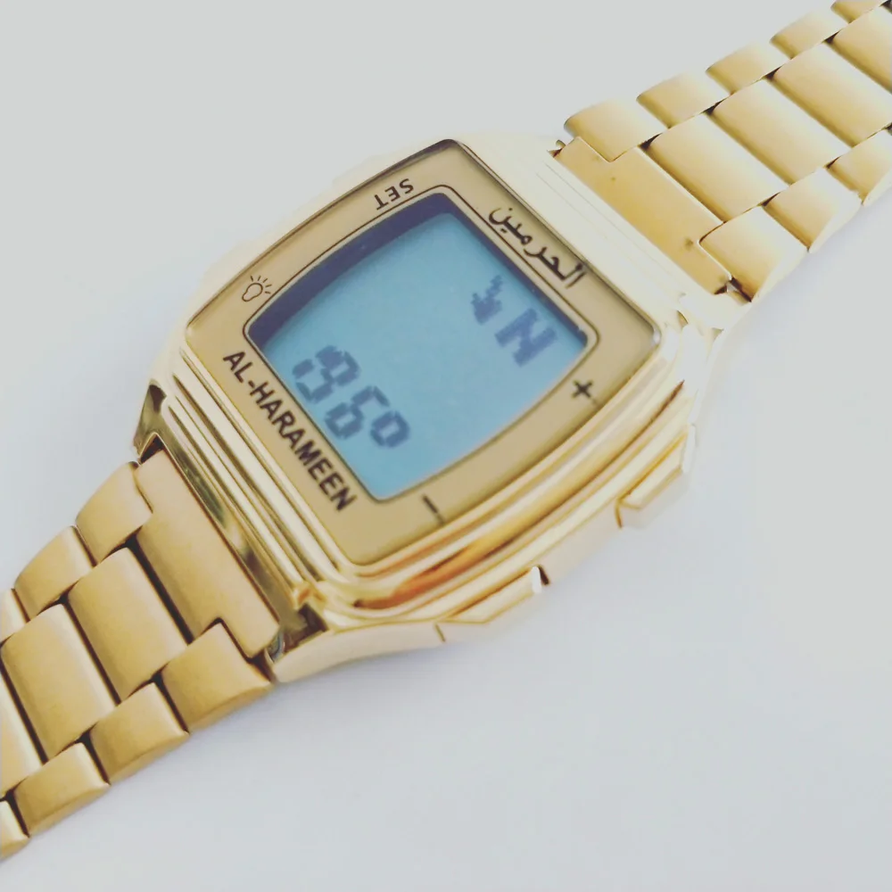 Adhan Watch Ramadan Gift for Kids with Qibla Prayer Alarm Azan Time and Hijri Calendar Islamic Muslim Clock