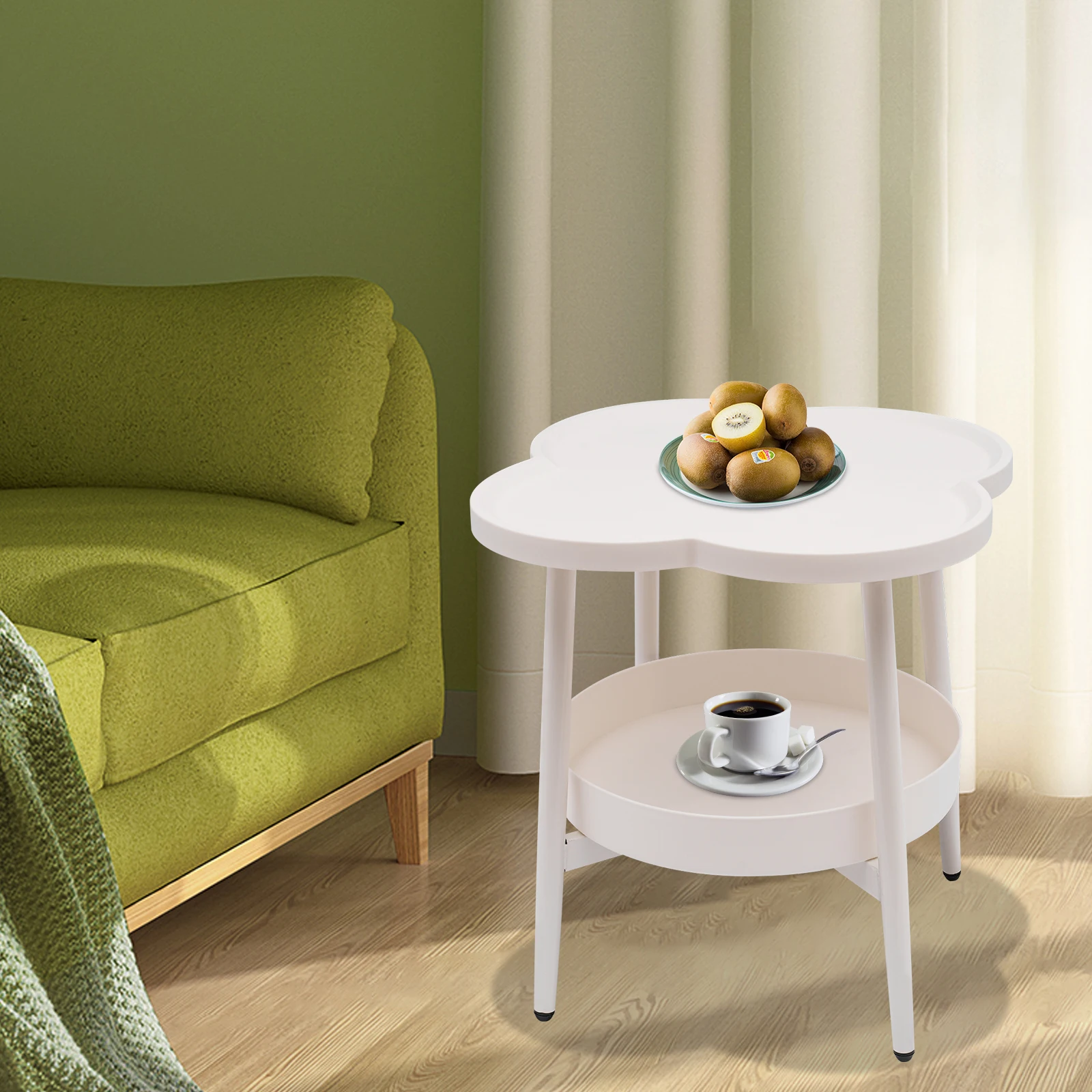 

Modern End Table Coffee&Tea Table Sofa Side Snack Desk teapoy