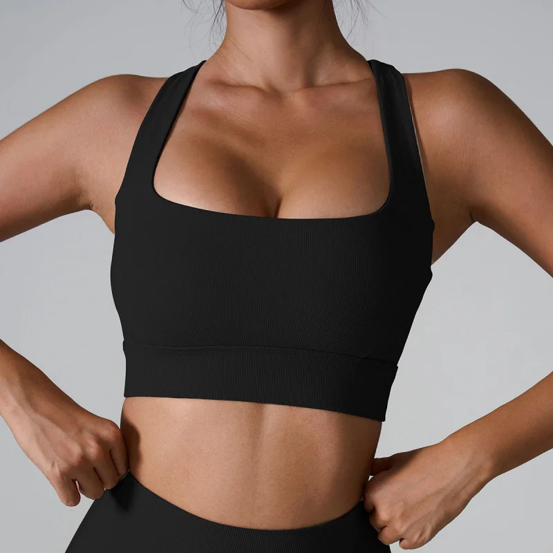 Bra Without Straps Beige Sexy Underwear Seamless Lingerie Women's Corset Sports Tops High Nude Feel Running Workout Exercise view 6