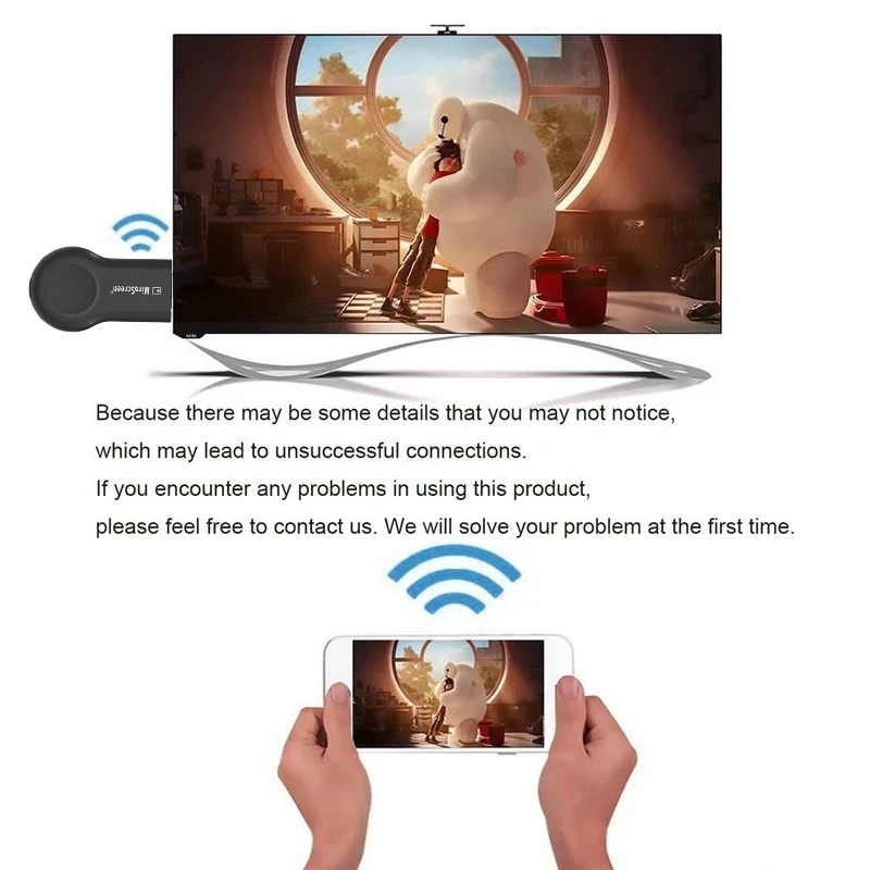 กระจกไร้สาย E8 mirascreen ไร้สายขนาด5กรัมจอแสดงผล WiFi สำหรับ iOS แอนดรอยด์ดองเกิลทีวีสติ๊กสำหรับ Chromecast