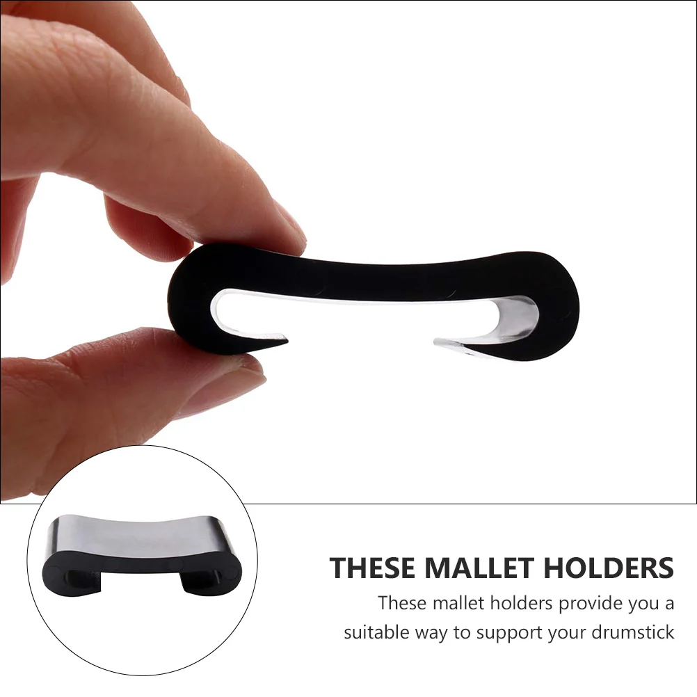 

3 Pcs Drumstick Bracket Set Working Mallet for Musical Instrument Abs Steel Tongue Accessories