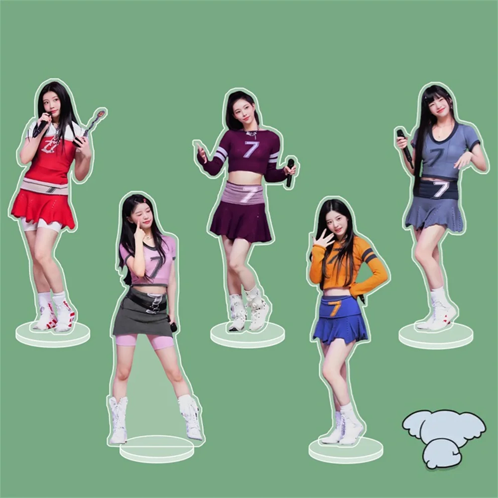 KPOP ILLIT standing Sign Albums Photo Acrylic Stand-up Sign IROHA  MOKA MINJU YUNAH WONHEE Humanoid Standing Desktop Decoration