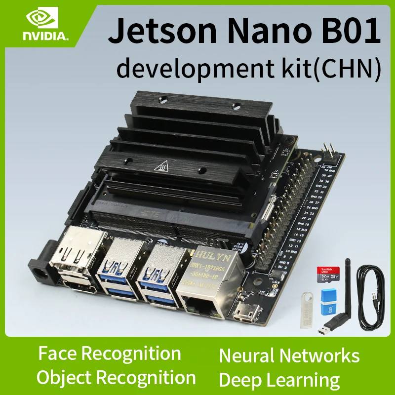 jetson nano b01 AI artificial intelligence starter kit sensor experiment deep learning