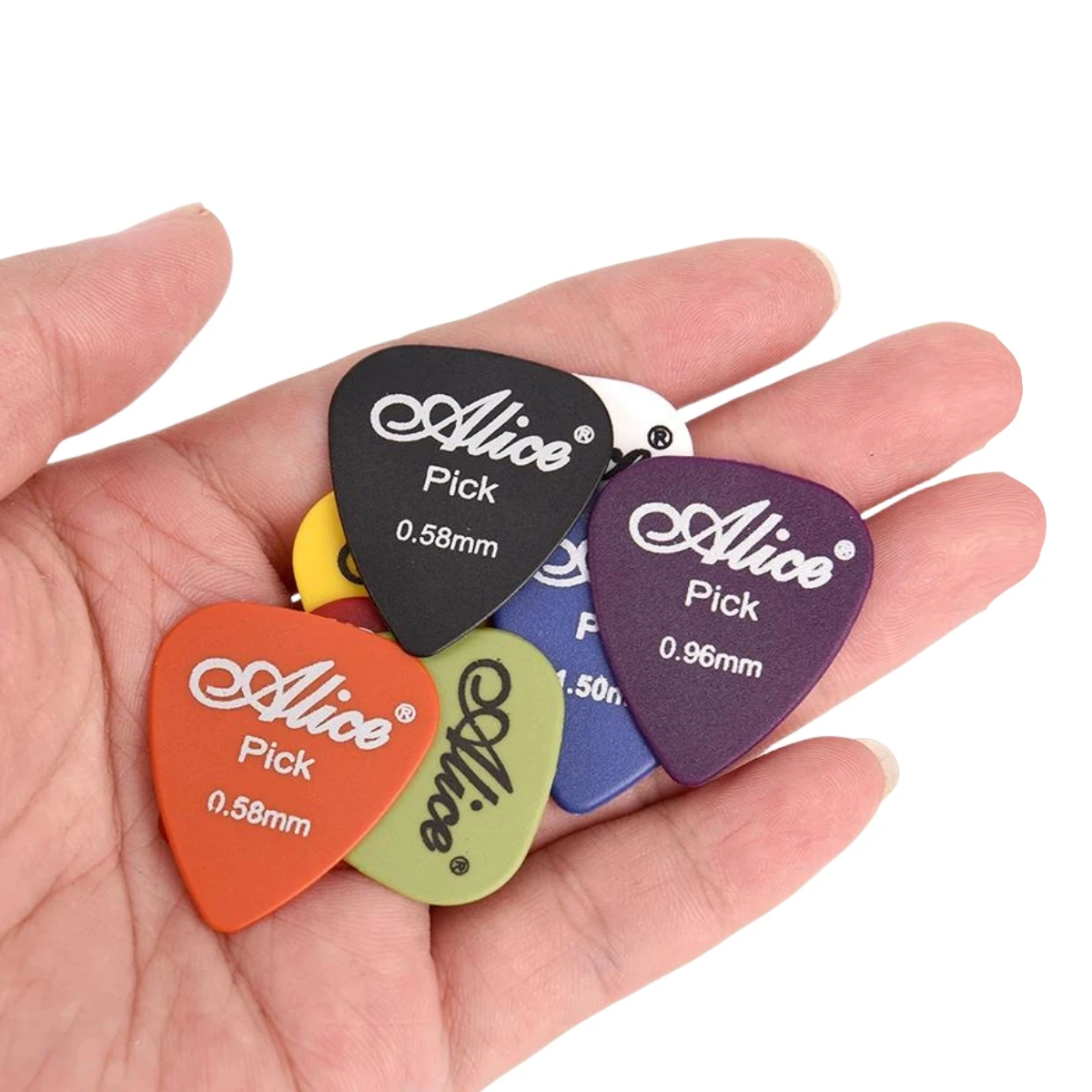 24/48pcs Alice Guitar Picks Non-slip ABS 0.58/0.71/0.81/0.96/1.20/1.50mm Guitar Accessories 6 Kinds Thickness Picks Sets