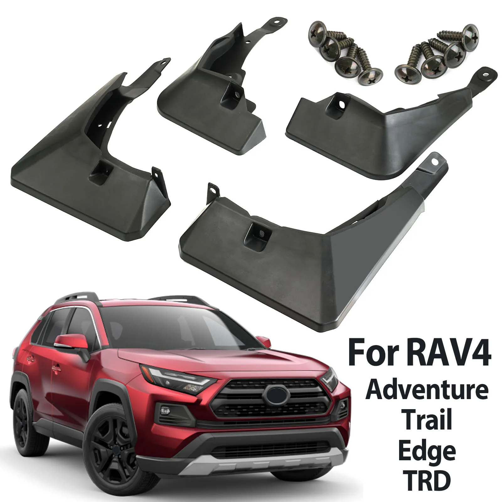 �y�Z�[�����z�g���^ RAV4 XA50 �A�h�x���`���[ TRD �G�b�W �g���C�� 2019-2025 �}�b�h�t���b�v �X�v���b�V���K�[�h �t�����g ���A PK38942K01TP 2024 2023 2022 2021�p 4�Z�b�g