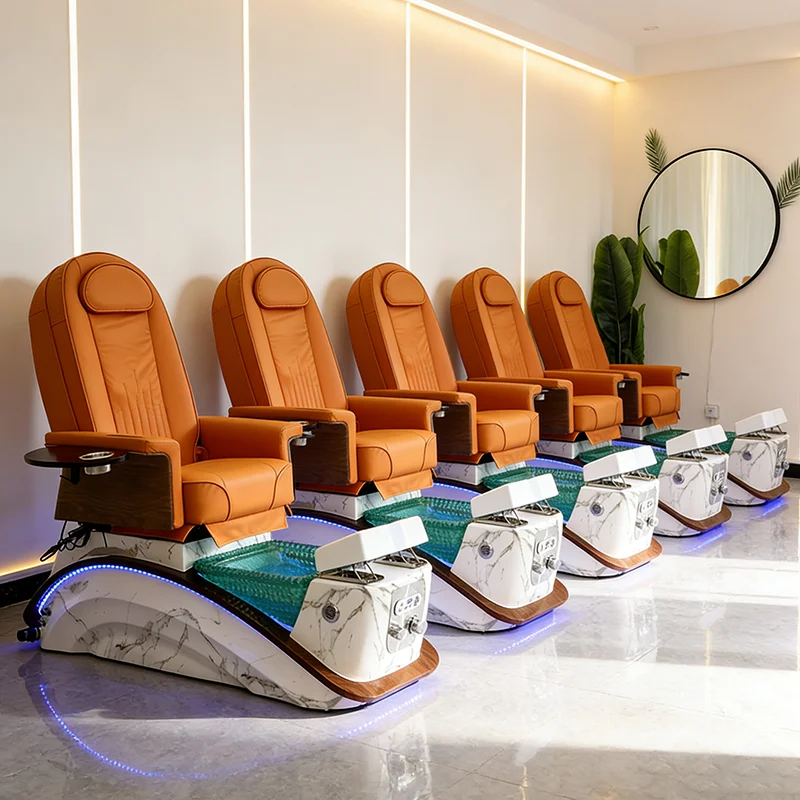 eh-Hihg End Salon Equipment Throne Professional Foot Manicure Chair Modern Luxury Human Touch Massage Reclining Pedicure Chair@