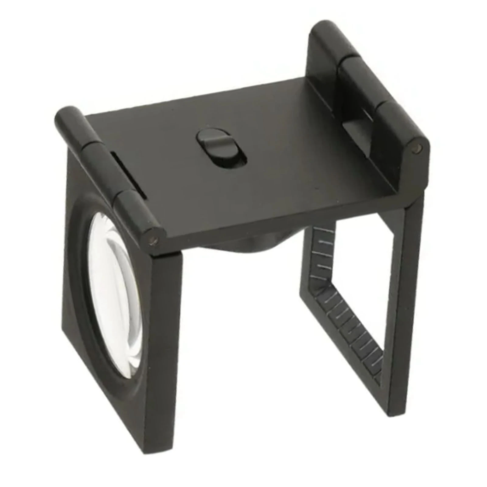 D5 Magnifying Glass 10X High Strength Folding Loupe Magnifier with Scale Lighting Mirror of Cloth Textile Antique identification