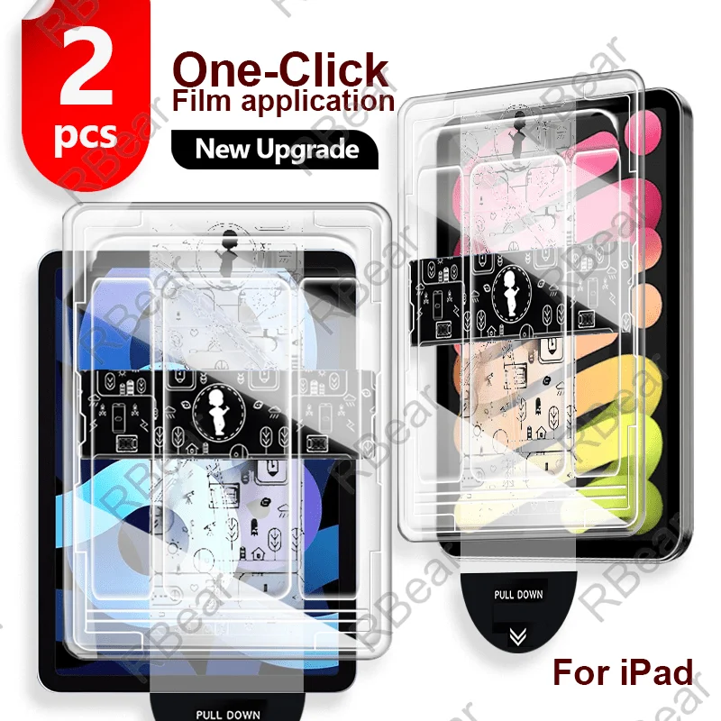 

2Pcs for iPad Air 7/6 One-click film application Tablet Screen Protector - Smooth Touch, Sratch-Resistant, Quick Installation