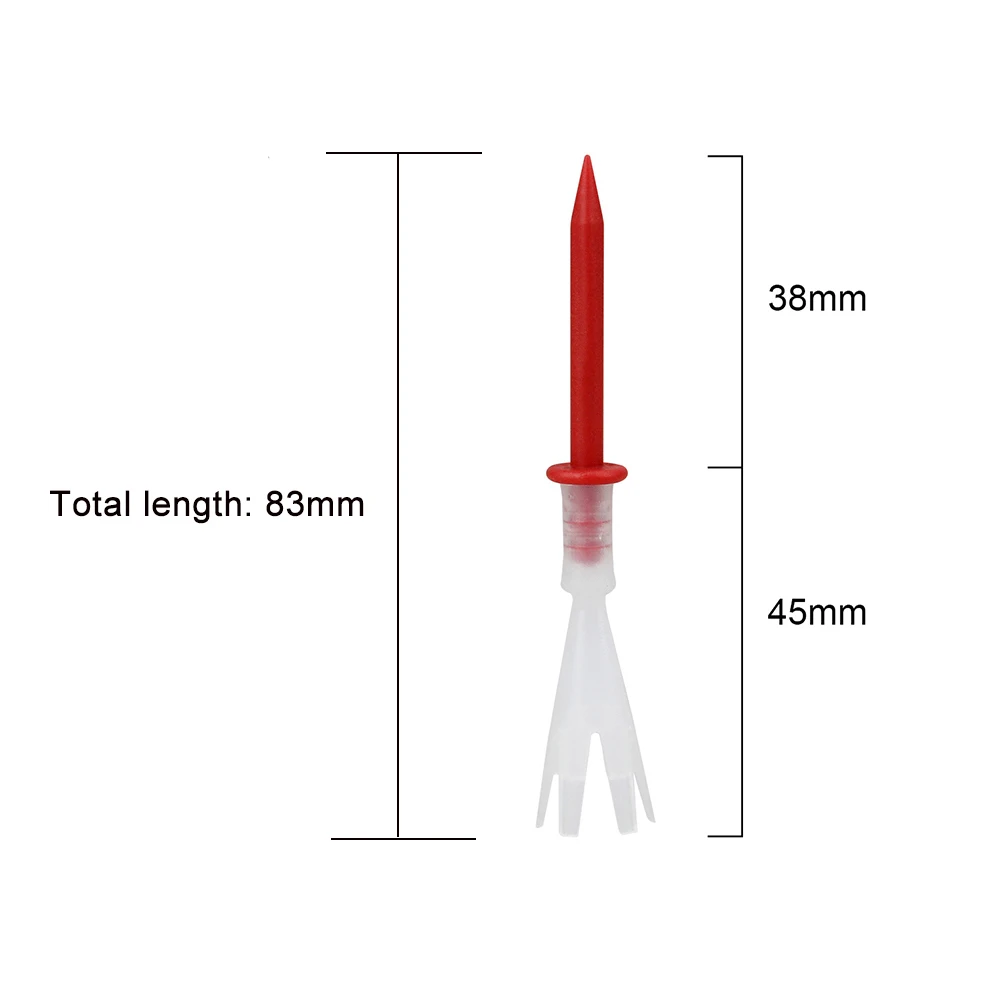 CRESTGOLF Tees da golf in plastica multicolore 3-1/4 pollici Tees da golf 3.25 '' Tee 4 metri Accessori da golf 12 pz/lotto