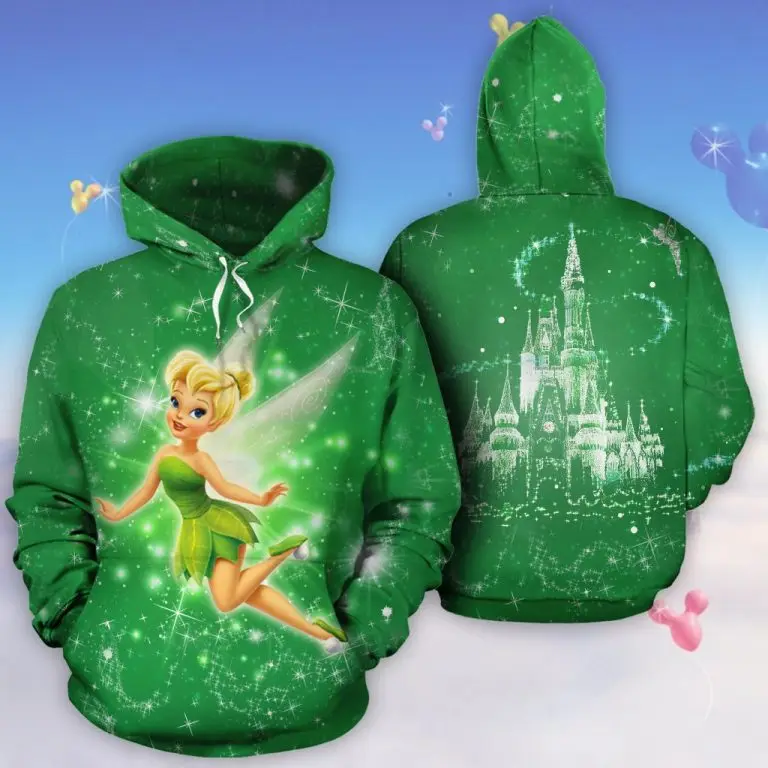 Tinkerbell Disney Castle 3D Printed Hoodie/Zipper Hoodie Women\'s hoodie