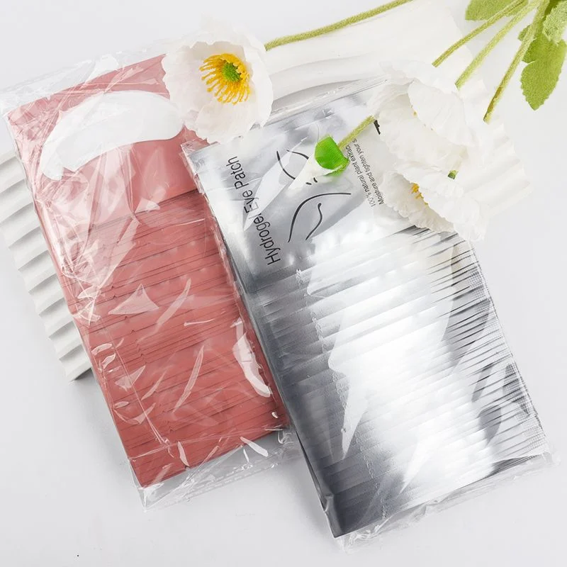 50 pares de remendos de cílios de cabeça de raposa em forma de v gel de hidrogel sob remendos de olho extensão de cílios sob gel almofadas de olhos ferramentas de maquiagem