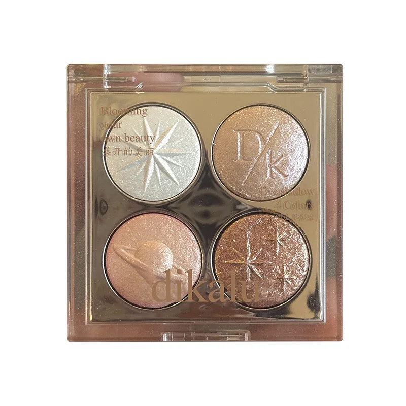 Paleta de marcadores assados com noite estrelada, 4 cores, aurora, mudança violeta, diamante, glitter, tamanho de viagem, coleção de férias, à prova d'água