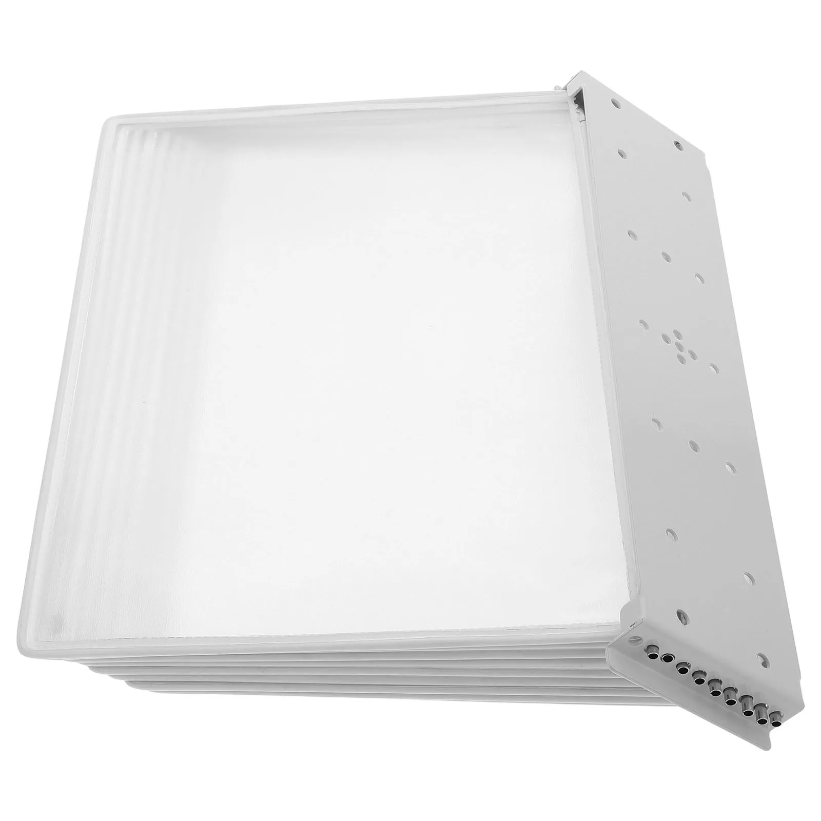

10page Flip Folder Wallmounted File Organizer for Documents Sheets Office Use Large Capacity Clear Display Holder Plastic
