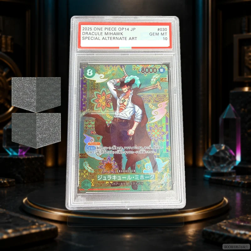 OPCG OP14-030 Dracule Mihawk DIY Rating Card Collection Card Copy 10Points Rating Card Game Gift