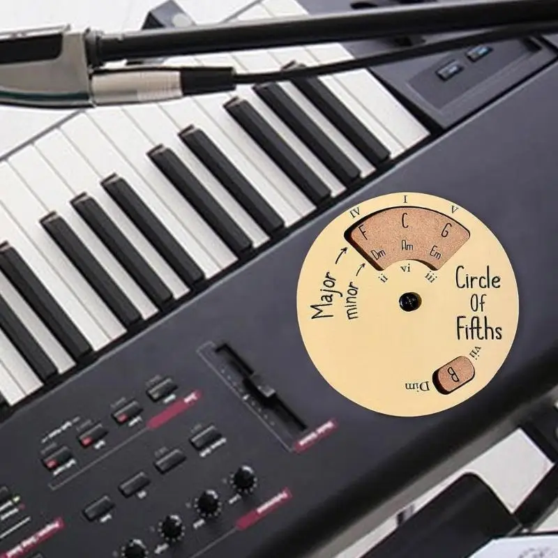 KX4Bウッドミュージックメロディーズツールモダンミニマリズムログカラーインストゥルメントインストルメントツールフィフスホイールのサークル