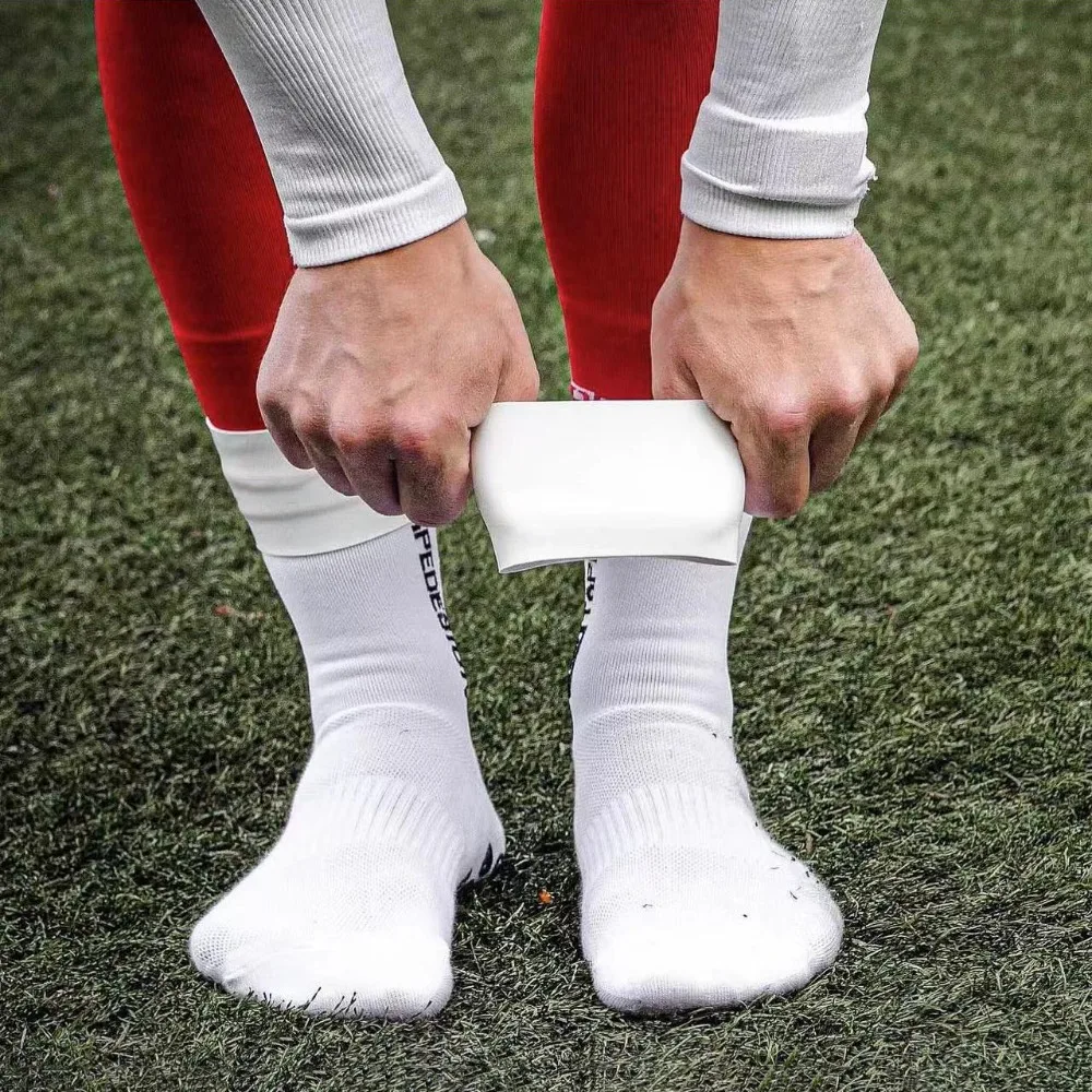 2pcs Silicone Soccer Sock Holders Anti Slip Leg Sleeve Straps, Football Shin Guard Fixing Sleeves for Sports Training