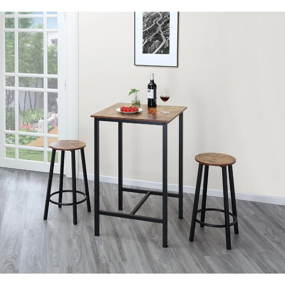 Kitchen Table Set for Dining Room, Dining Room, Dinning Tables and Chairs, Square Bar Height Table, Chair, Breakfast Sets