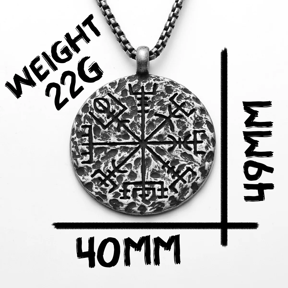 Viking Compass Retro Texture Men Necklaces With Pendant Stainless Steel Jewelry For Male Women Punk Hip Hop Accessories Gifts