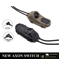 Hunting Scout Light, Tactical Flashlight PEQ Laser Button, AXON Remote Two-Wire Dual Function Pressure Switch SF/2.5/Crane Plug