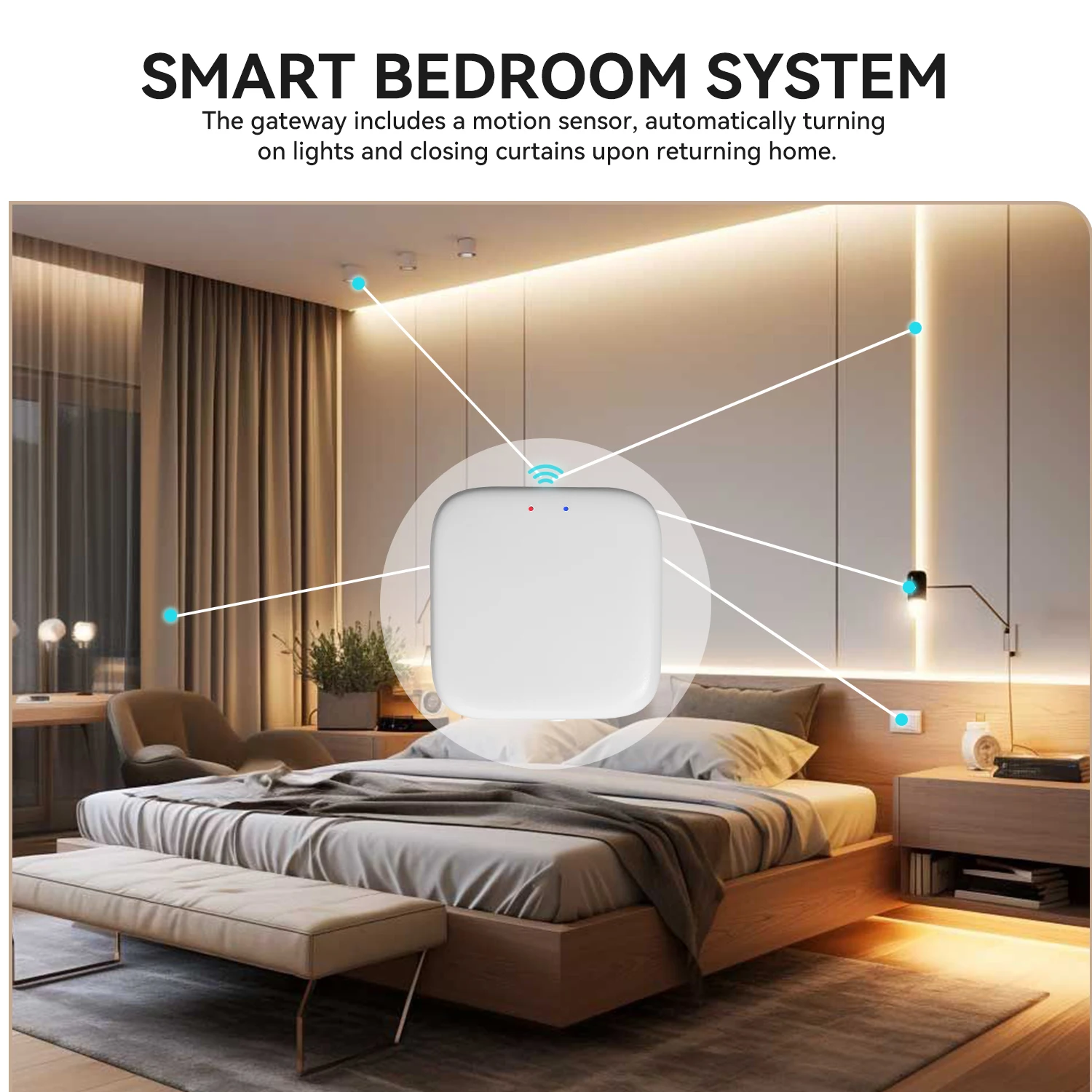 Tuya Bluetooth/Zigbee Multi-Mode Gateway Hub Smart Life App Steuerung Smart Home Automation Alexa und Google Home – Detail 4
