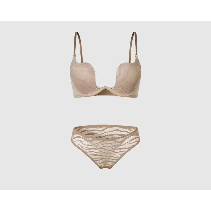 حمالة صدر فرنسية برقبة على شكل حرف U من البائع الكندي، حمالة صدر مريحة بدون خياطة للصدر الكبير، قابلة للتنفس، دعم لجميع المواسم ومجموعة ملابس التخسيس MOYISU #1