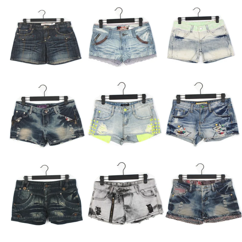 

Супер ор Джинсовые орты с низкой талией Spicy Girl Y2K Американская уличная одежда Millennium Harajuku Subculture Спецодежда Джинсы orts