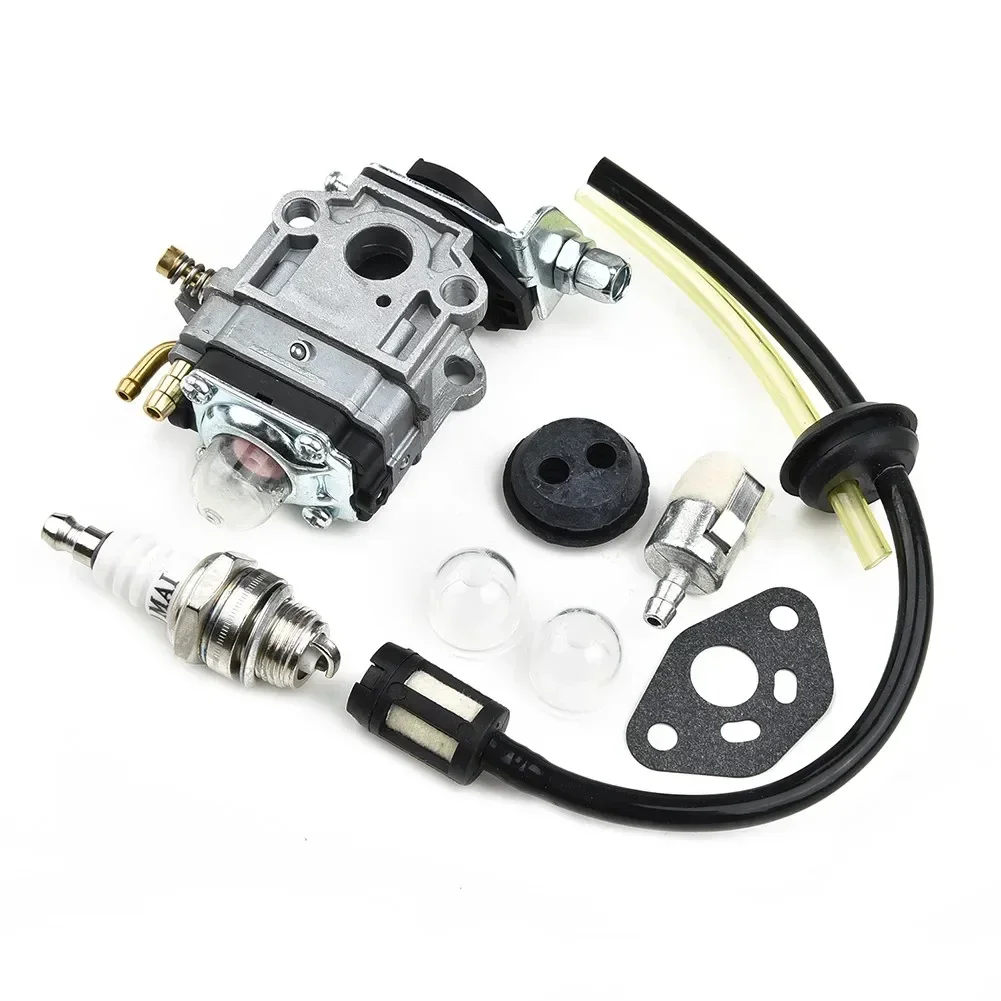 Carburetor Kits/ For TH23 TH26 TH34 23CC/25CC/26CC/33CC/35CC Brushcutter Spark Plug/ Fuel Filter Line Hose Carburetor Kit