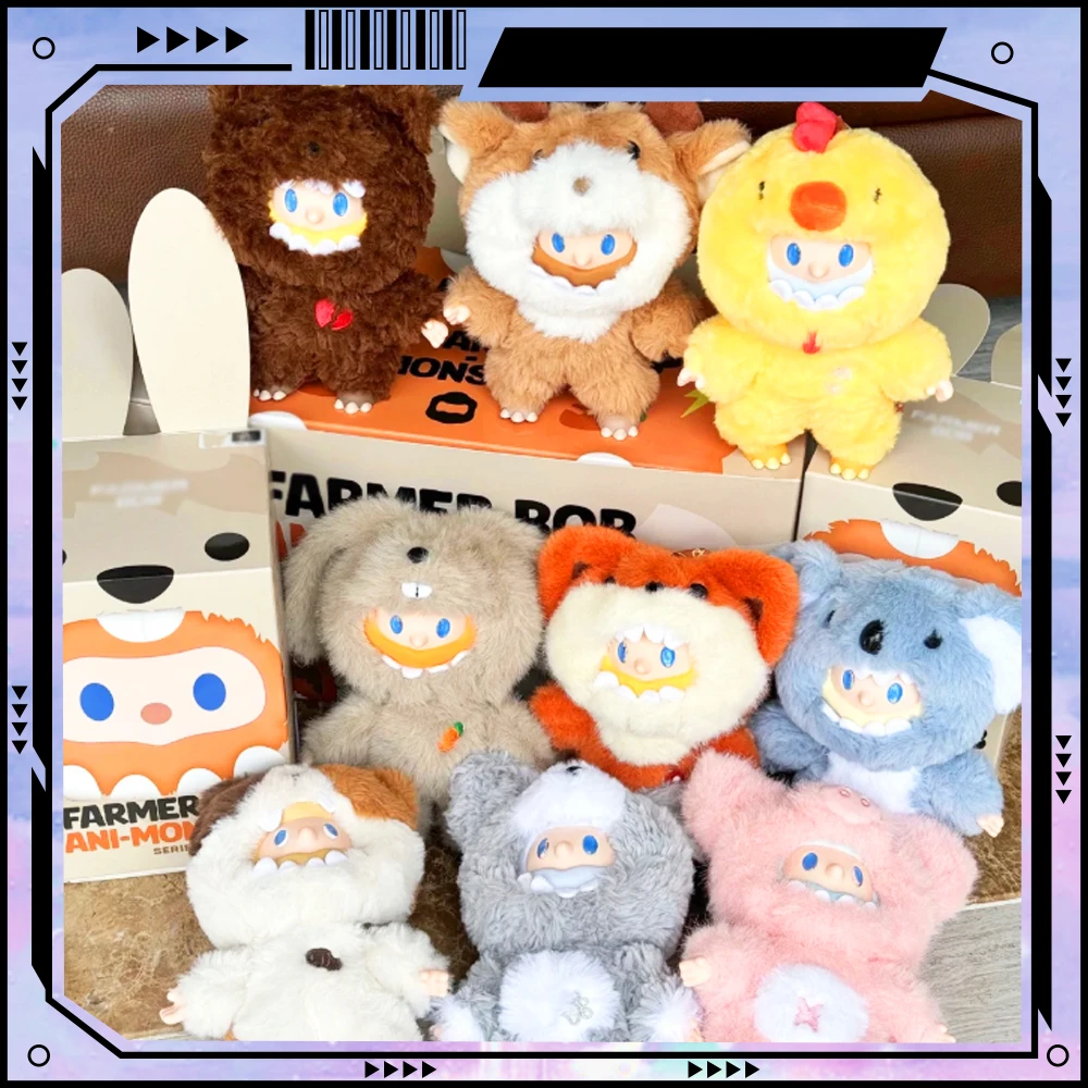 

Stock Genuine Farmer Bob Ani-Monster Series Plush Blind Box Mystery Box Toy Face Doll Cute Action Anime Figure Kawaii Model Gift