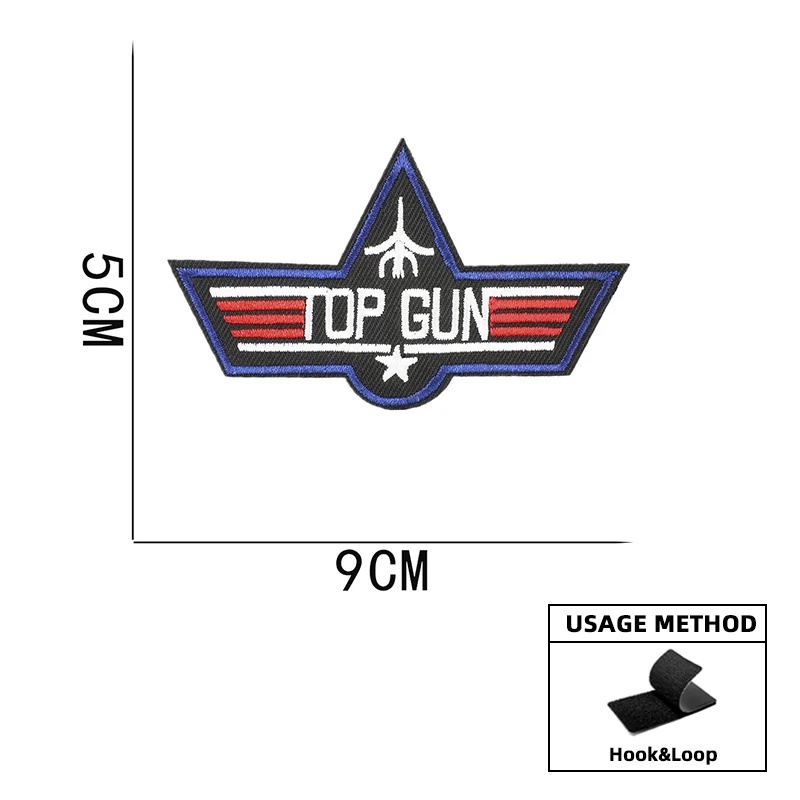 Top Gun Tomcat ricamato Patch Hook and Loop Badge Jacket Sticker American Navy Air VF-1 Pilot Armband accessori fai da te