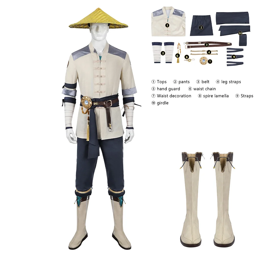 

Raiden Cosplay Costume Mortal Cos Kombat Dizfraz Halloween Carnival Clothing