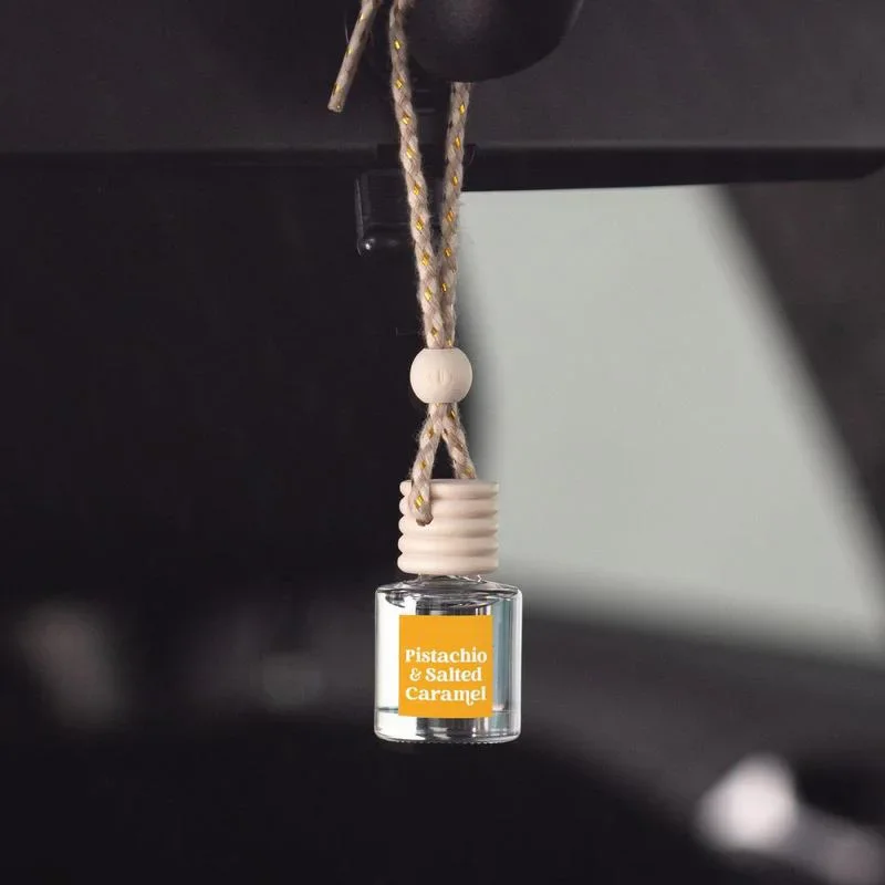 Car Perfume Pendant Air Freshener Hanging Perfume Empty Bottle Auto Interior Rearview Mirror Lace Pendant Car Decoration