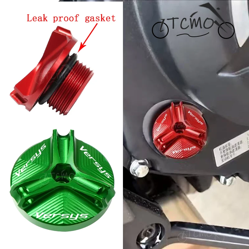 

For Kawasaki Versys 650 1000/SE x300 300/X Versys650 versys1000 versys300 Motorcycle CNC Engine Oil Filler Cover Protection