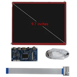 9.7-inch IPS 2048*1536 LCD display Screen portable auxiliary monitor,mini HDMI-compatible control driver board for Raspberry Pi