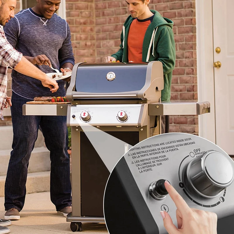 Recambio de botón de encendido de parrilla para Weber 7642/7643, Weber Spirit E/S-210, 215, 220, 310, 315, 320, 330