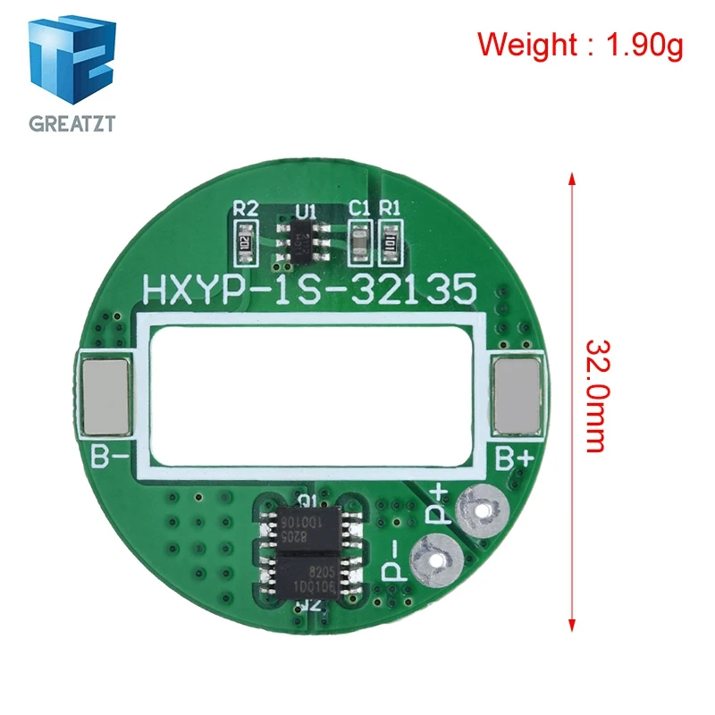 1S 5A 3.65V LiFePO4 Battery Charge Protection Board 18650 32650 Battery Packs LiFePO4 PCB With Temperature Protection