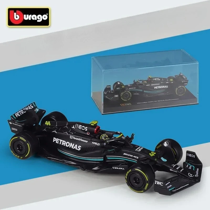 

Bburago 1:43 2023 AMG F1 W14 E Performance # 44 # Коллекционная модель 63, игрушечный гоночный автомобиль с дисплеем из плексигласа, литой автомобиль из сплава
