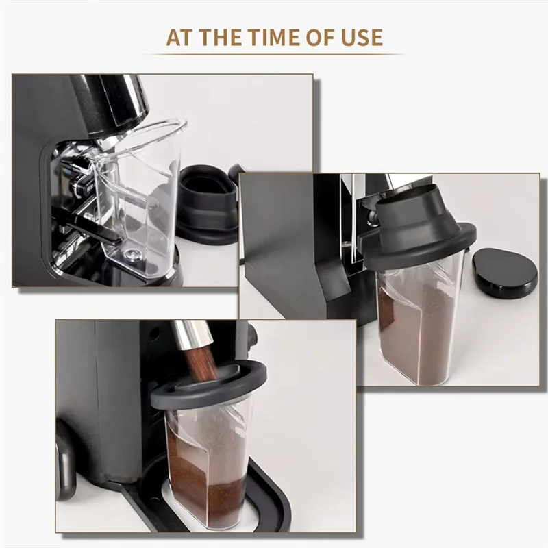 

A24P пластиковая чашка для дозирования кофе, нюхающая кружка, чашка для кофейного порошка с силиконовым горлышком для аксессуаров для кофемашин эспрессо