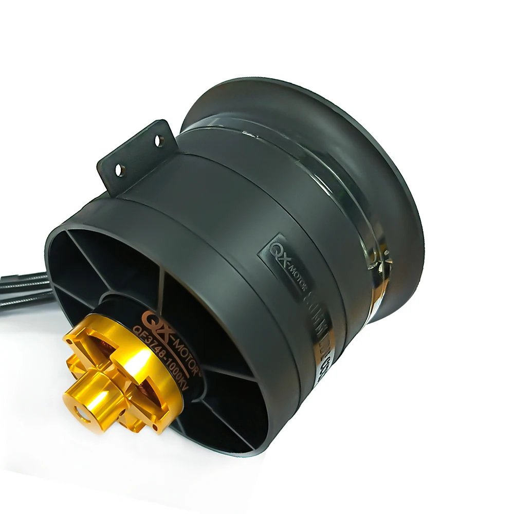 QX-MOTOR QF3748 QF3538 12Blades Fan 80mm EDF CW CCW 6S/12S with 1000KV 2000KV Brushless Motor use ESC For RC Drone Toy Parts