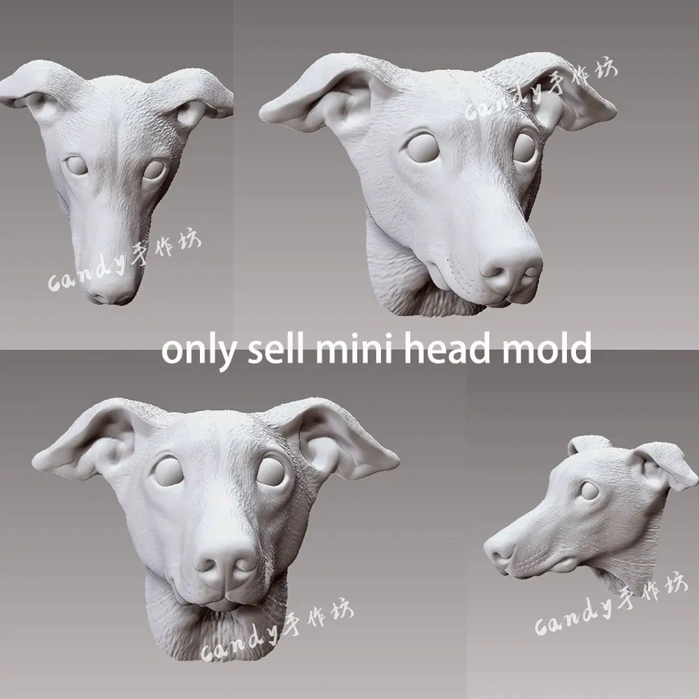 Rottweiler Avatar Silicone Mold West Highland White Terrier Bichon Frize Greyhound Animal Pet Dog Gypsum Resin Concrete DIY Mold