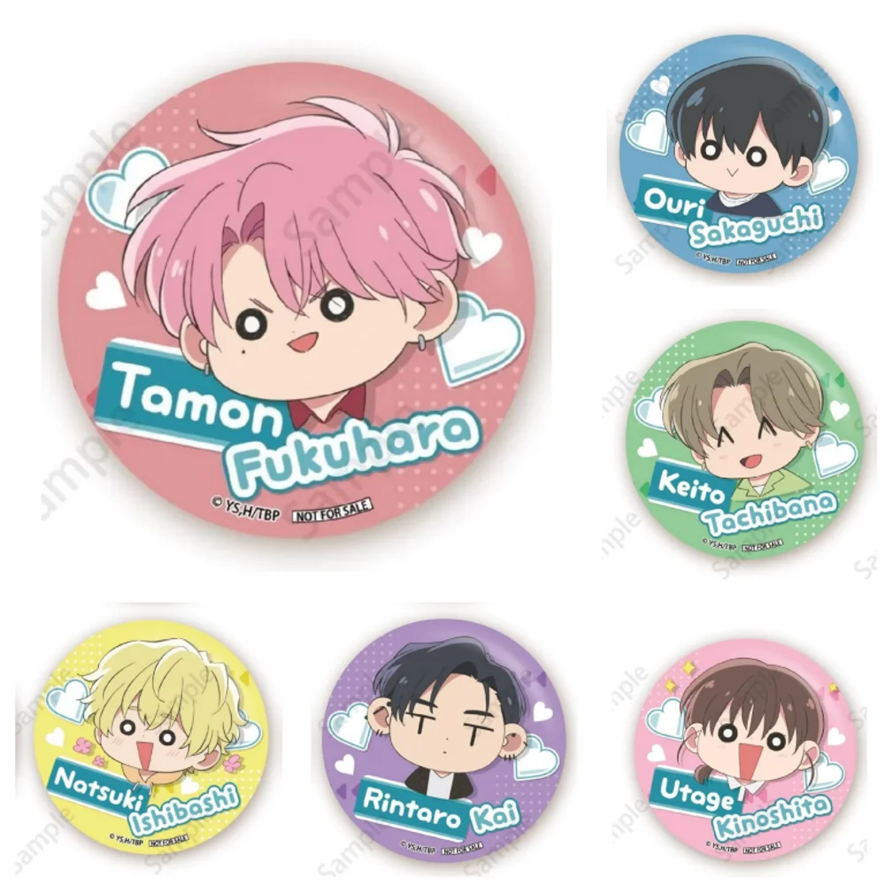 58mm Anime Tamon's B-Side Kai Rentaro Cosplay COSTUME Badge Pin SPTE Tinplate Brooch﻿ Prop Xmas Gilf