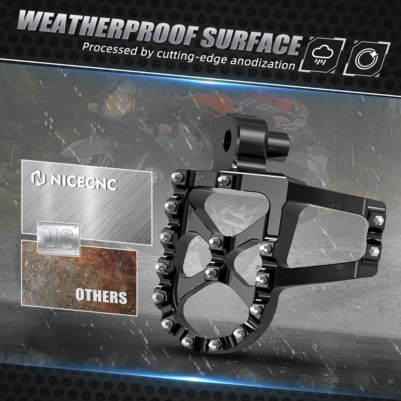 NICECNC pour Yamaha Tenere 700 XTZ700 Tenere 700 édition rallye 2020-2023 Tenere 700 World Raid 2022 repose-pieds forgés